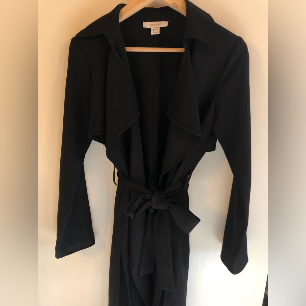 Primark Wrap Long Coat | Black